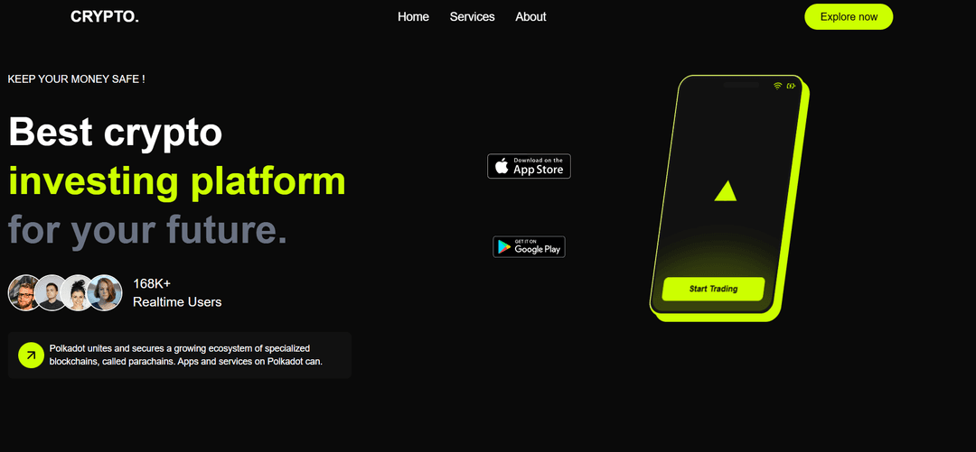 Templated Crypto Website
